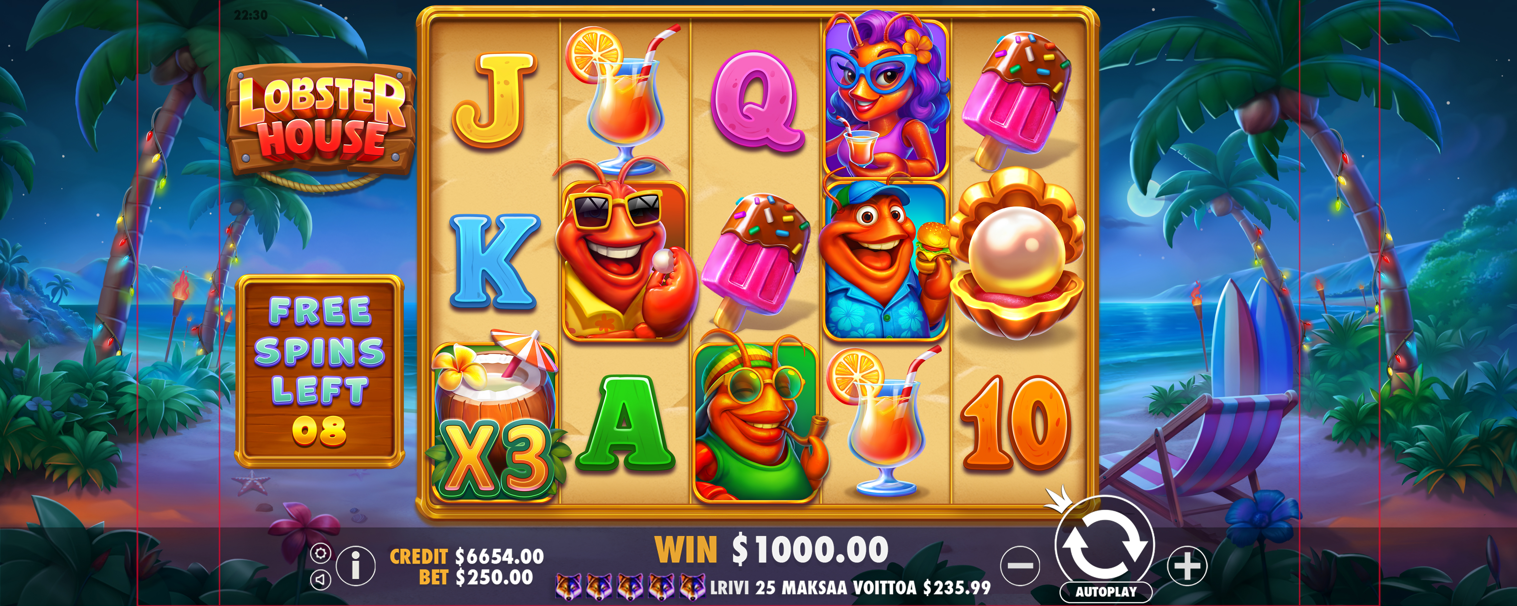 Lobster House - screenshot with slot description 9